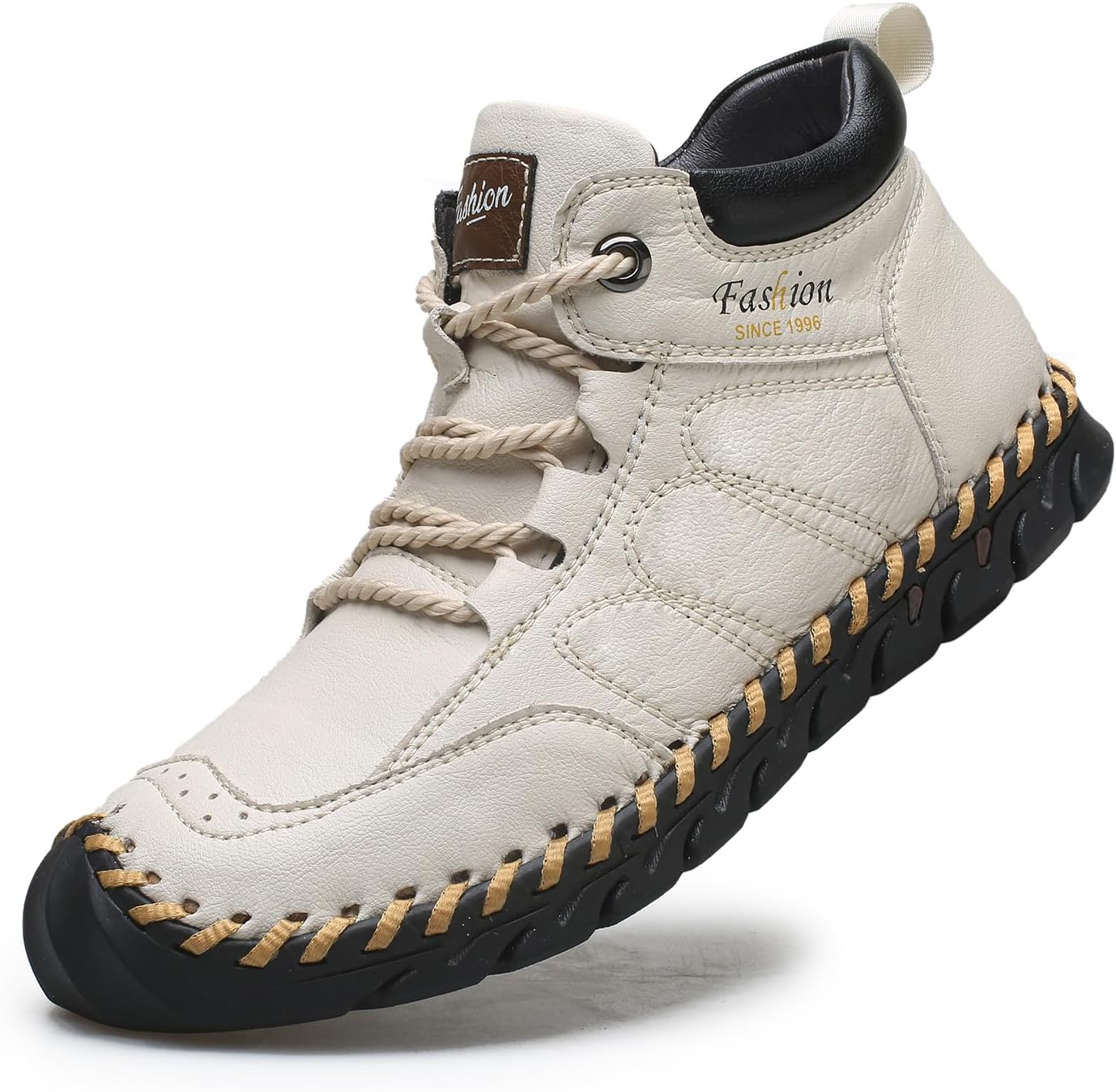 Мужские кожаные ручной работы ботинки с шнуровкой, ретро, с круглым носком, ручная строчка, высокие кеды, для активного отдыха, походов, работы, вождения, повседневные чукка-ботинки Mviobuy, белый
Мужские кожаные ручной работы ботинки с шнуровкой, ретро, с круглым носком, ручная строчка, высокие кеды, для активного отдыха, походов, работы, вождения, повседневные чукка-ботинки Mviobuy, белый