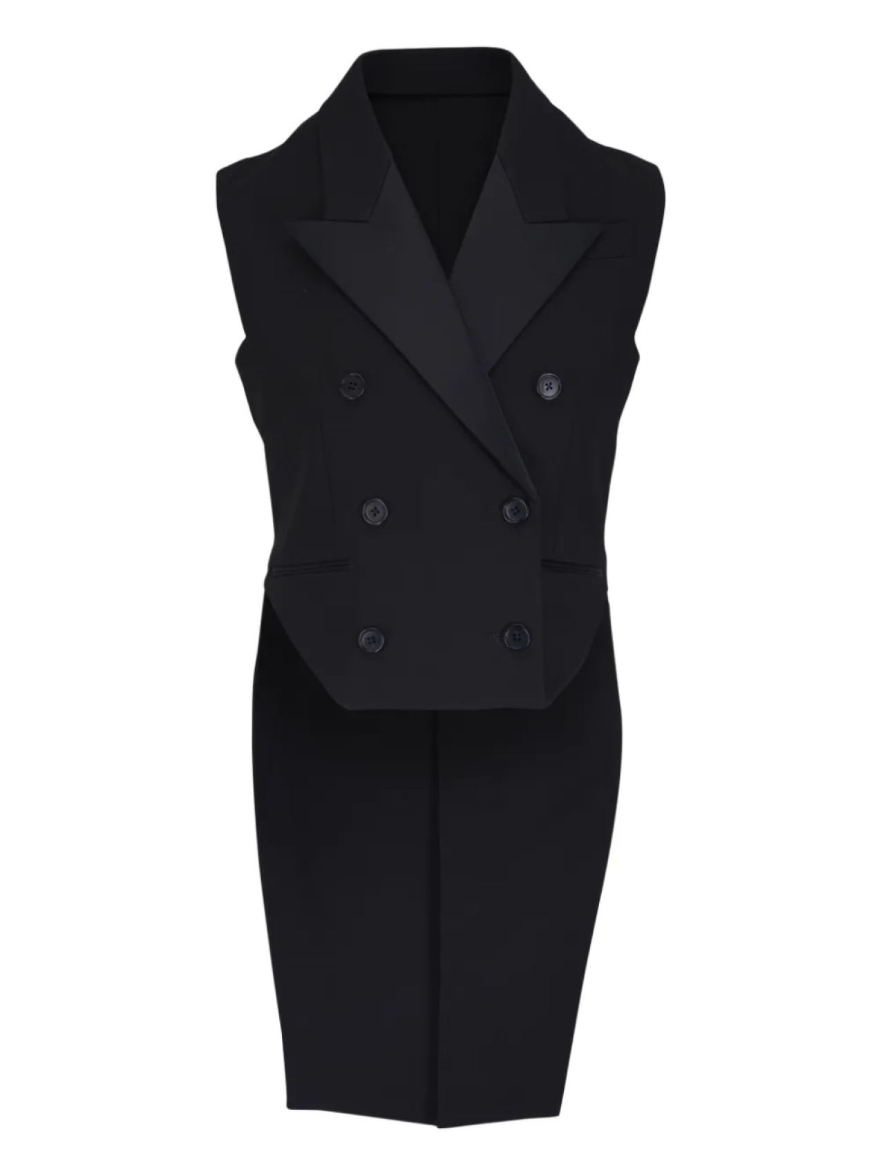 KHAITE двубортный жилет Orville, черный
KHAITE двубортный жилет Orville, черный