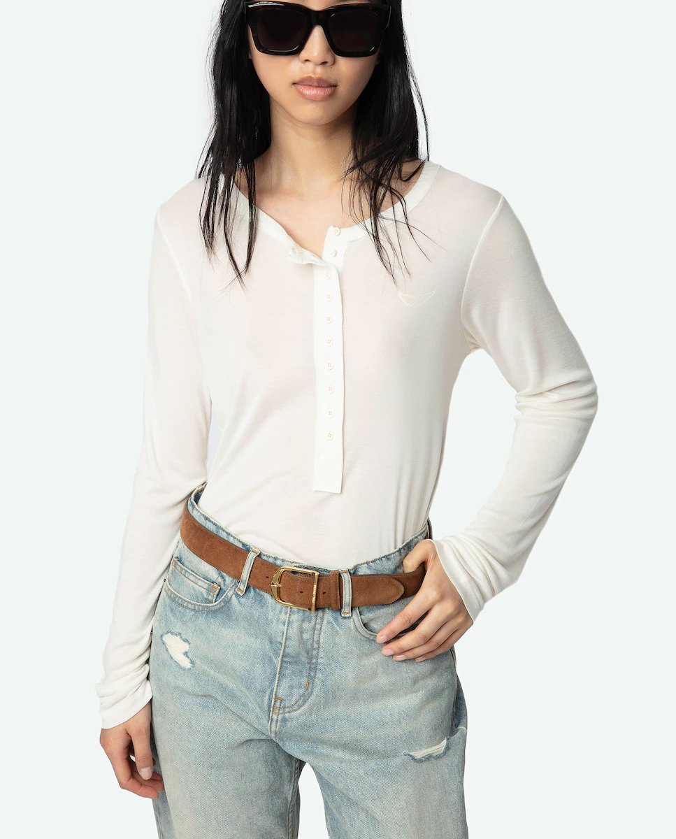 Blair Женская футболка с длинным рукавом Zadig & Voltaire, белый
Blair Женская футболка с длинным рукавом Zadig & Voltaire, белый