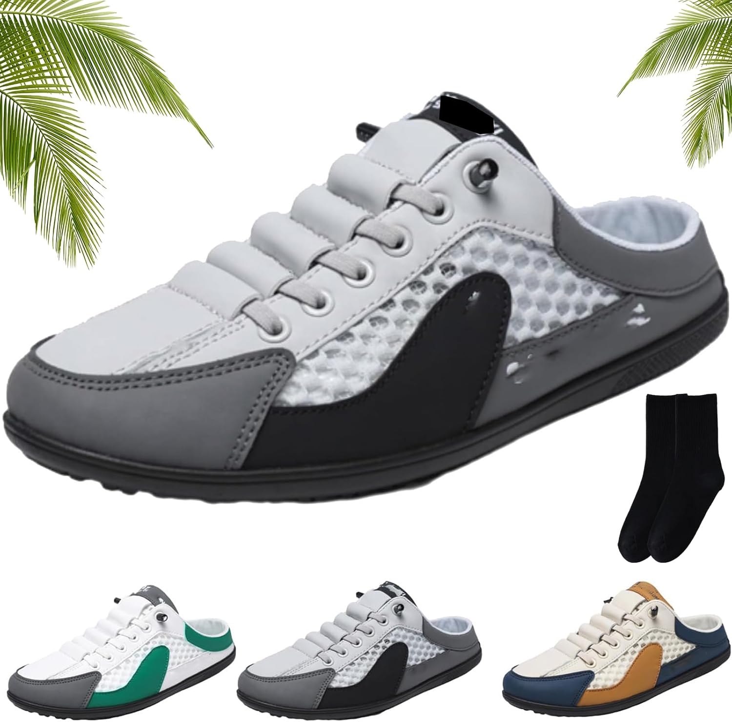 Мужские слипоны XYLAWAVE из дышащей сетки, летние закрытые мюли для прогулок, мужские лоферы, повседневные легкие тапочки с открытой задней частью, обувь без пятки для офиса и вождения, серый
Мужские слипоны XYLAWAVE из дышащей сетки, летние закрытые мюли для прогулок, мужские лоферы, повседневные легкие тапочки с открытой задней частью, обувь без пятки для офиса и вождения, серый