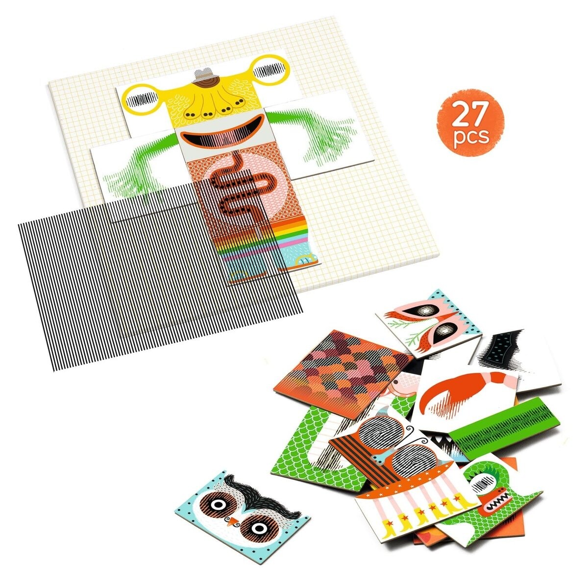 Подвижный магнитный пазл Djeco Kinoptik Monsters Rigolo
Подвижный магнитный пазл Djeco Kinoptik Monsters Rigolo