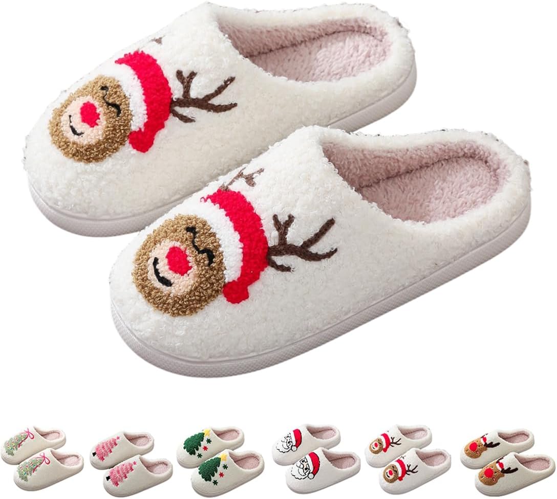 Рождественские тапочки ECNOTX для женщин и мужчин, праздничные плюшевые тапочки, милые мультяшные тапочки с эффектом памяти для пар, Elk
Рождественские тапочки ECNOTX для женщин и мужчин, праздничные плюшевые тапочки, милые мультяшные тапочки с эффектом памяти для пар, Elk