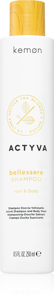 Питательный шампунь Actyva bellessere для всех типов волос Kemon, 250 мл
Питательный шампунь Actyva bellessere для всех типов волос Kemon, 250 мл