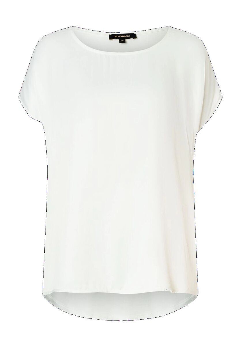 Женская атласная футболка спереди MORE & MORE, кремовый
Женская атласная футболка спереди MORE & MORE, кремовый