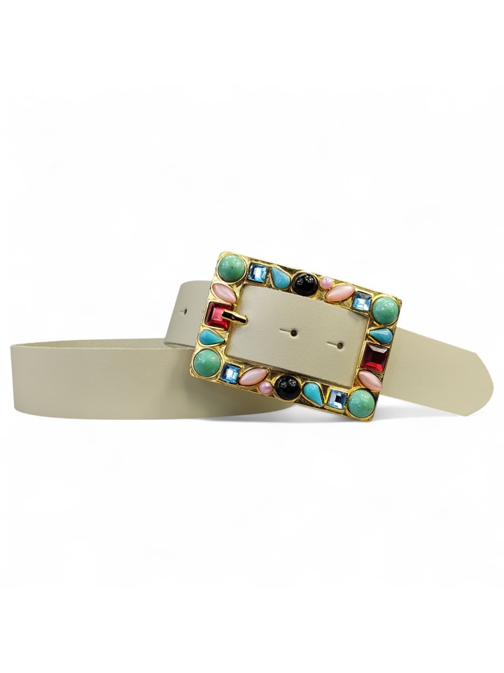 Женский кожаный ремень, золото в кремовом цвете FRONHOFER
Женский кожаный ремень, золото в кремовом цвете FRONHOFER