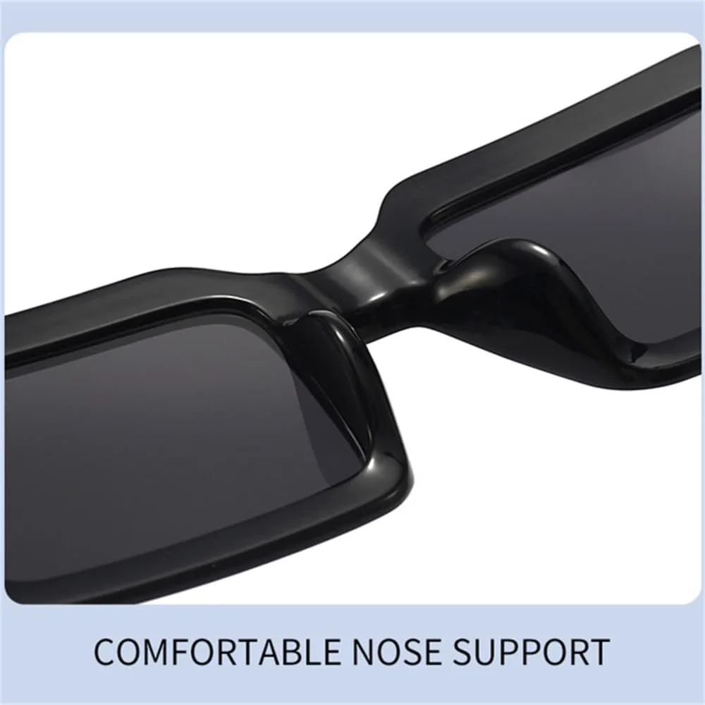 Большие женские солнцезащитные очки с заклепками, прямоугольные женские солнцезащитные очки зеленого цвета, защита от ультрафиолета UV400 LANGSER, Black Gray
Большие женские солнцезащитные очки с заклепками, прямоугольные женские солнцезащитные очки зеленого цвета, защита от ультрафиолета UV400 LANGSER, Black Gray