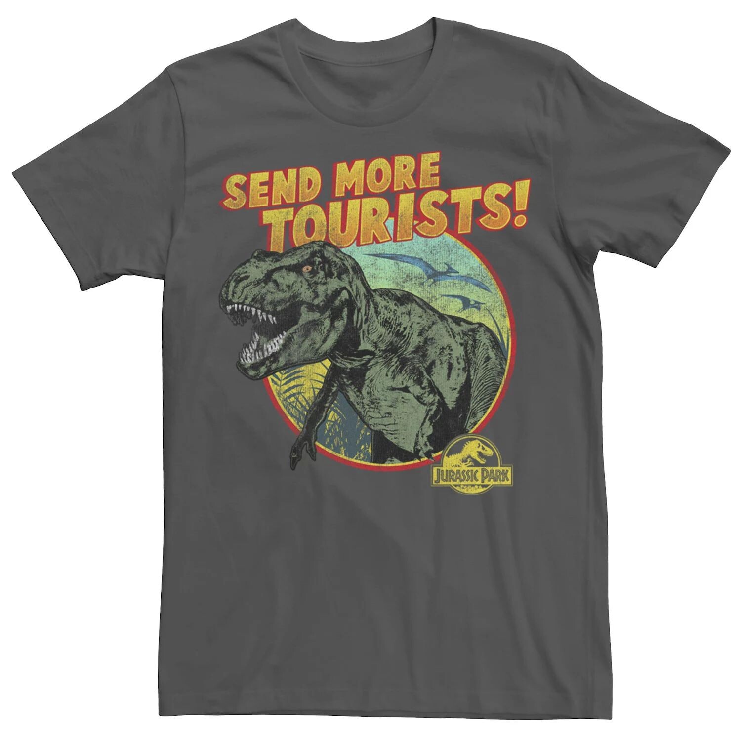 Мужская футболка Jurassic Park T-Rex Send More Tourists Licensed Character
Мужская футболка Jurassic Park T-Rex Send More Tourists Licensed Character