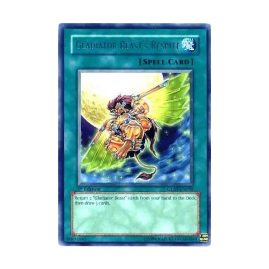 CCG Передышка зверя-гладиатора (редкий), Yu-Gi-Oh - Gladiator's Assault - Singles 
CCG Передышка зверя-гладиатора (редкий), Yu-Gi-Oh - Gladiator's Assault - Singles