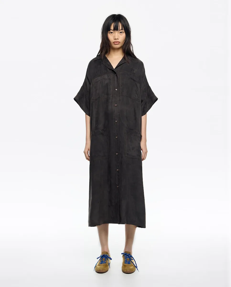 Длинное платье-рубашка Bimba y Lola, черный
Длинное платье-рубашка Bimba y Lola, черный