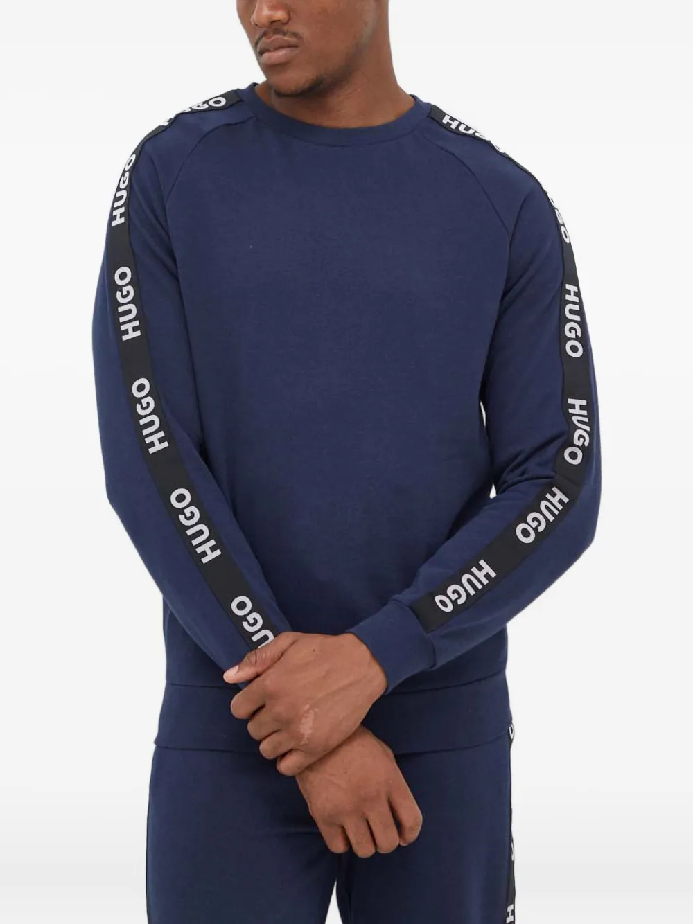 Свитшот с логотипной лентой Hugo, синий
Свитшот с логотипной лентой Hugo, синий