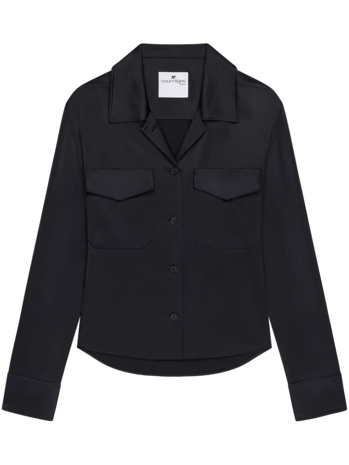 Courrèges атласная рубашка, черный
Courrèges атласная рубашка, черный