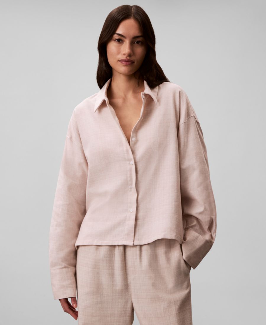 Женская ночная рубашка с клетчатым воротником и длинными рукавами - QS7533 Calvin Klein, Jotted Madras Plaid Oatmeal Heather
Женская ночная рубашка с клетчатым воротником и длинными рукавами - QS7533 Calvin Klein, Jotted Madras Plaid Oatmeal Heather