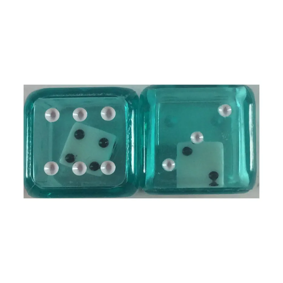 d6 двойные кубики 19 мм — зеленый с белым (2), Dice - Double & Triple (Koplow)
d6 двойные кубики 19 мм — зеленый с белым (2), Dice - Double & Triple (Koplow)