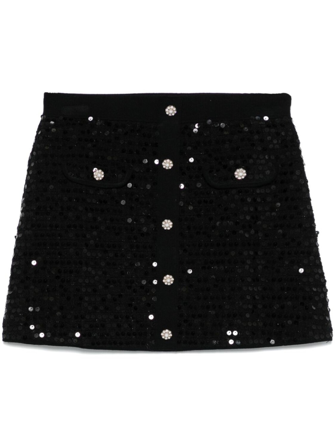Maje юбка мини с пайетками, черный
Maje юбка мини с пайетками, черный
