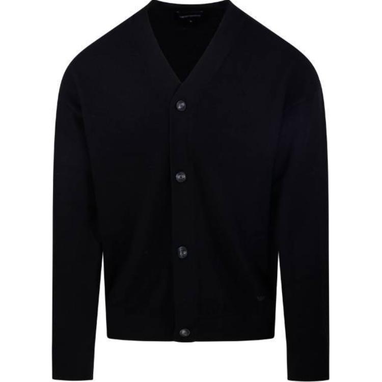 Кардиган на пуговицах с V-образным вырезом EMPORIO ARMANI, черный
Кардиган на пуговицах с V-образным вырезом EMPORIO ARMANI, черный