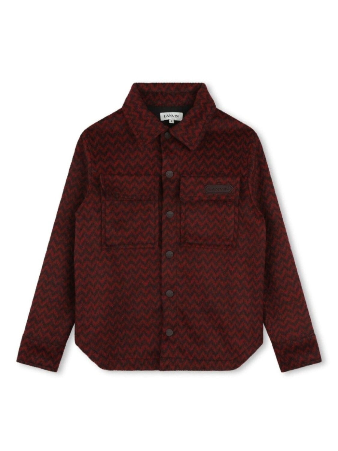 Lanvin Enfant рубашка с узором в елочку и вышитым логотипом, красный
Lanvin Enfant рубашка с узором в елочку и вышитым логотипом, красный