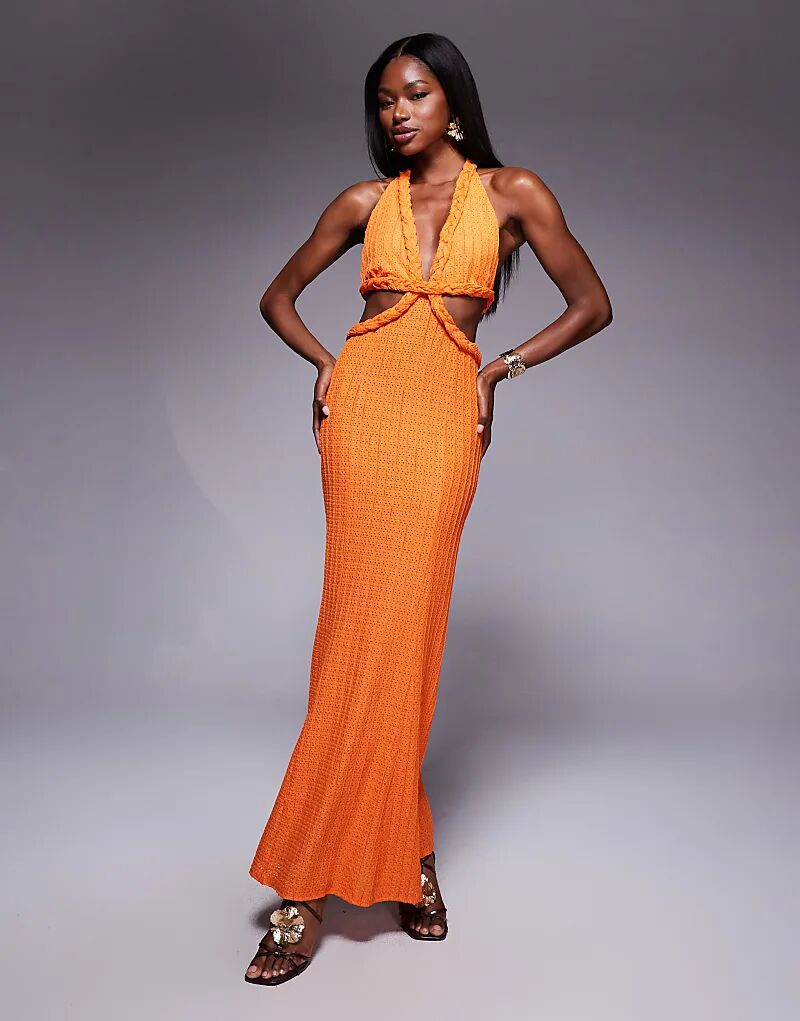 Платье миди ASOS DESIGN с фактурной резинкой и плетением оранжевого цвета
Платье миди ASOS DESIGN с фактурной резинкой и плетением оранжевого цвета