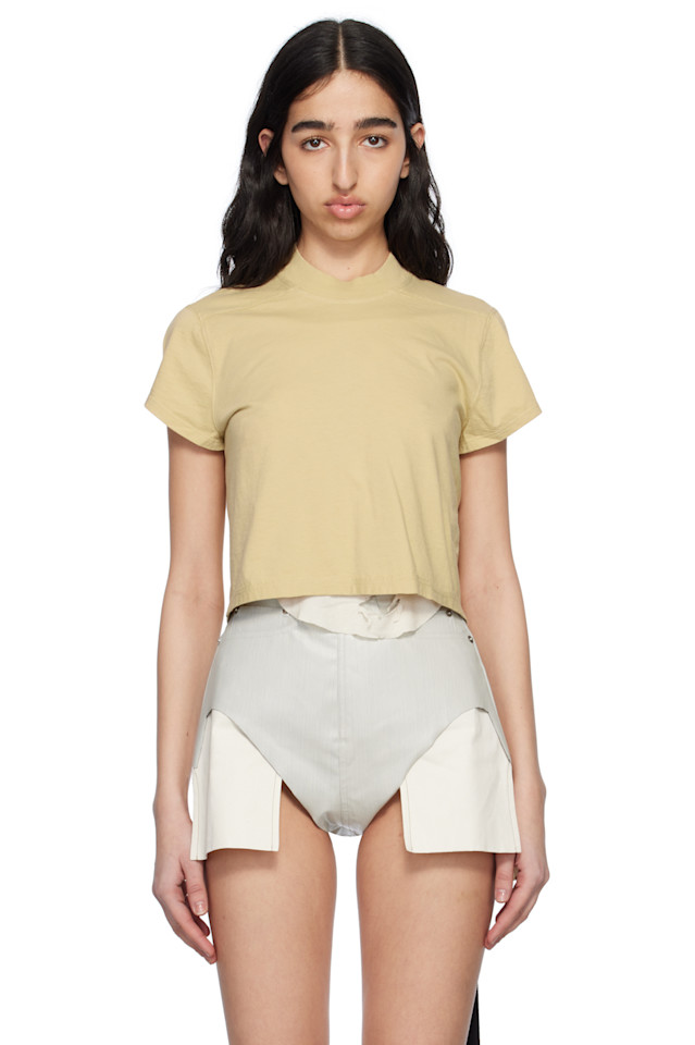 Футболка Hollywood укороченная малого уровня Rick Owens Drkshdw, цвет parchment
Футболка Hollywood укороченная малого уровня Rick Owens Drkshdw, цвет parchment