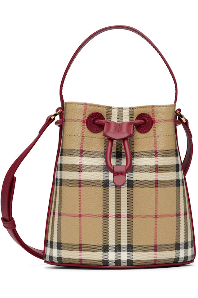 Burberry Мини-Сумка-Ведро в бежево-красную клетку
Burberry Мини-Сумка-Ведро в бежево-красную клетку