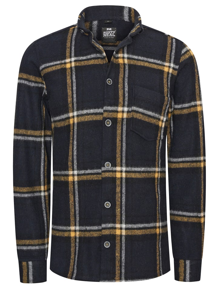 Рубашка из фланели Дровосек темно-синего/желтого цвета Rusty Neal
Рубашка из фланели Дровосек темно-синего/желтого цвета Rusty Neal