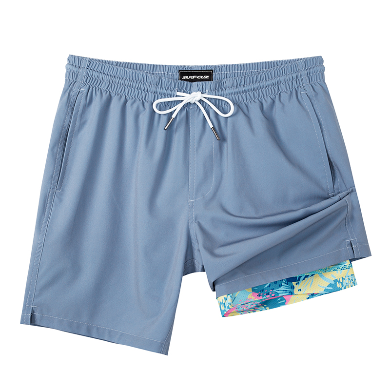 Шорты пляжные мужские дымчато-голубые SURFCUZ
Шорты пляжные мужские дымчато-голубые SURFCUZ