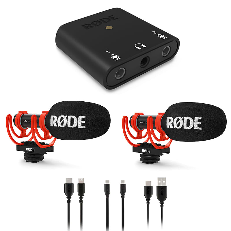 Микрофон RODE Ai-Micro, VideoMic GO II x2, Cloth
Микрофон RODE Ai-Micro, VideoMic GO II x2, Cloth