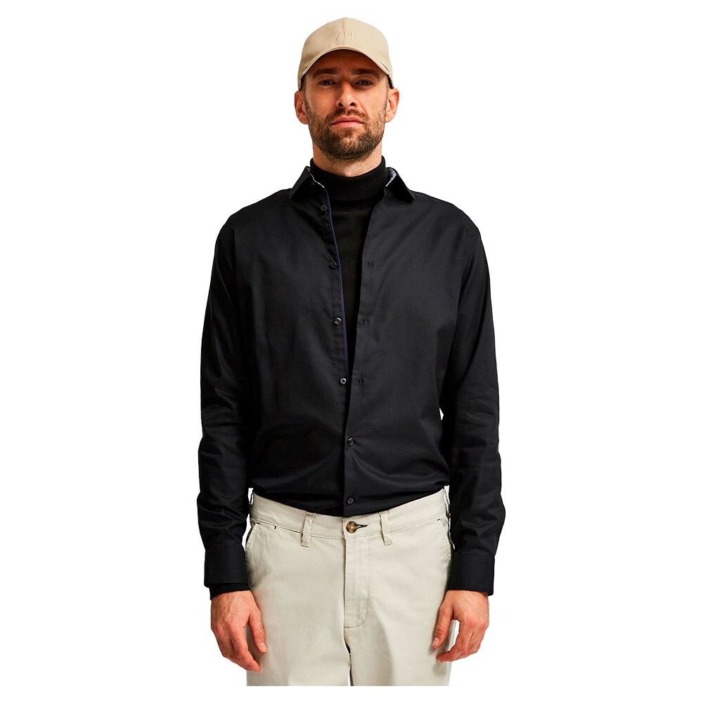 Рубашка с длинным рукавом Selected Slim New Mark, черный
Рубашка с длинным рукавом Selected Slim New Mark, черный