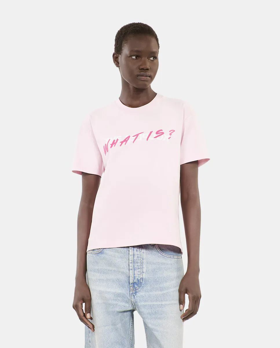 Женская футболка с коротким рукавом "What is" The Kooples, розовый
Женская футболка с коротким рукавом "What is" The Kooples, розовый