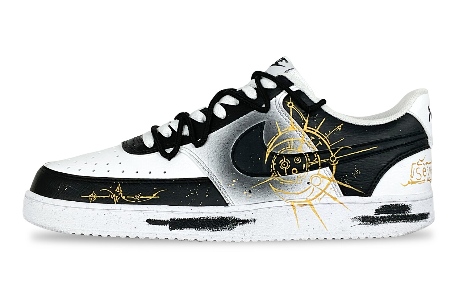 Кроссовки Nike Court Vision 1 Skateboarding Shoes Men Low-top Gold, черный/золотой
Кроссовки Nike Court Vision 1 Skateboarding Shoes Men Low-top Gold, черный/золотой