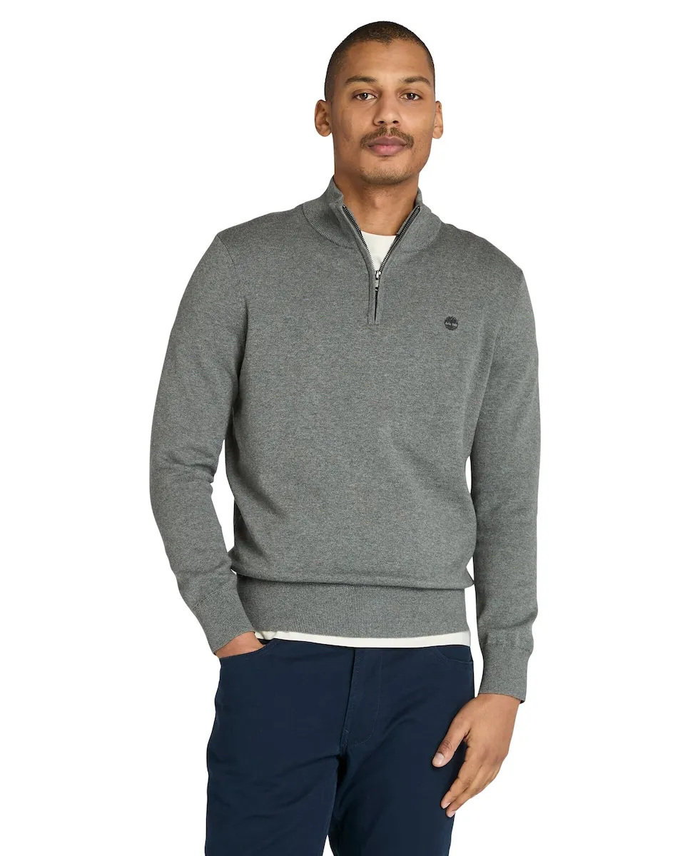 Мужской хлопковый джемпер с половинной застежкой-молнией Timberland, серый
Мужской хлопковый джемпер с половинной застежкой-молнией Timberland, серый