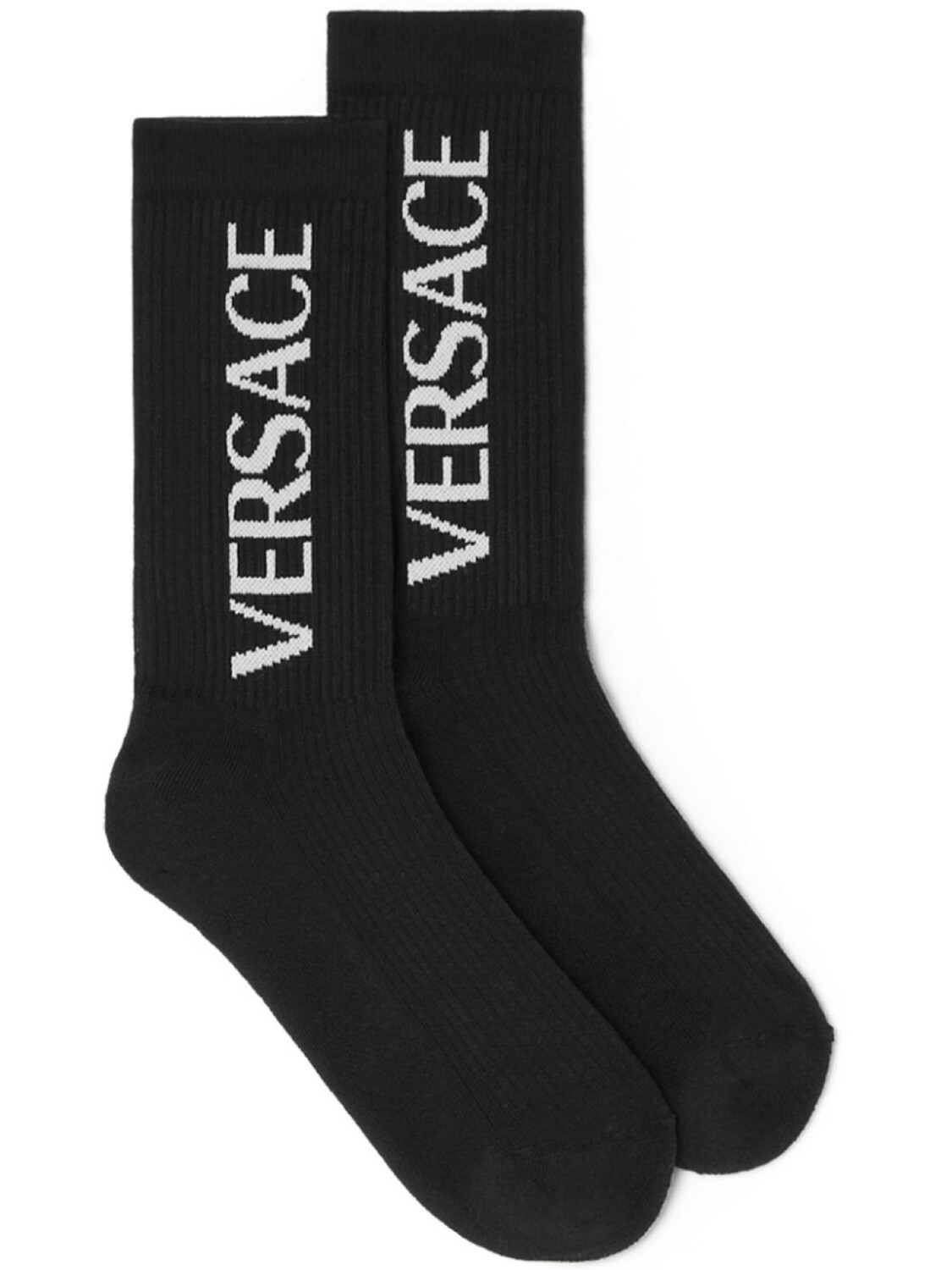 Носки с логотипом Versace Mercury, черный 
Носки с логотипом Versace Mercury, черный