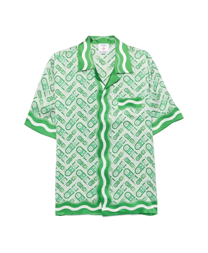 Зеленая рубашка с графическим принтом Casablanca, зеленый
Зеленая рубашка с графическим принтом Casablanca, зеленый