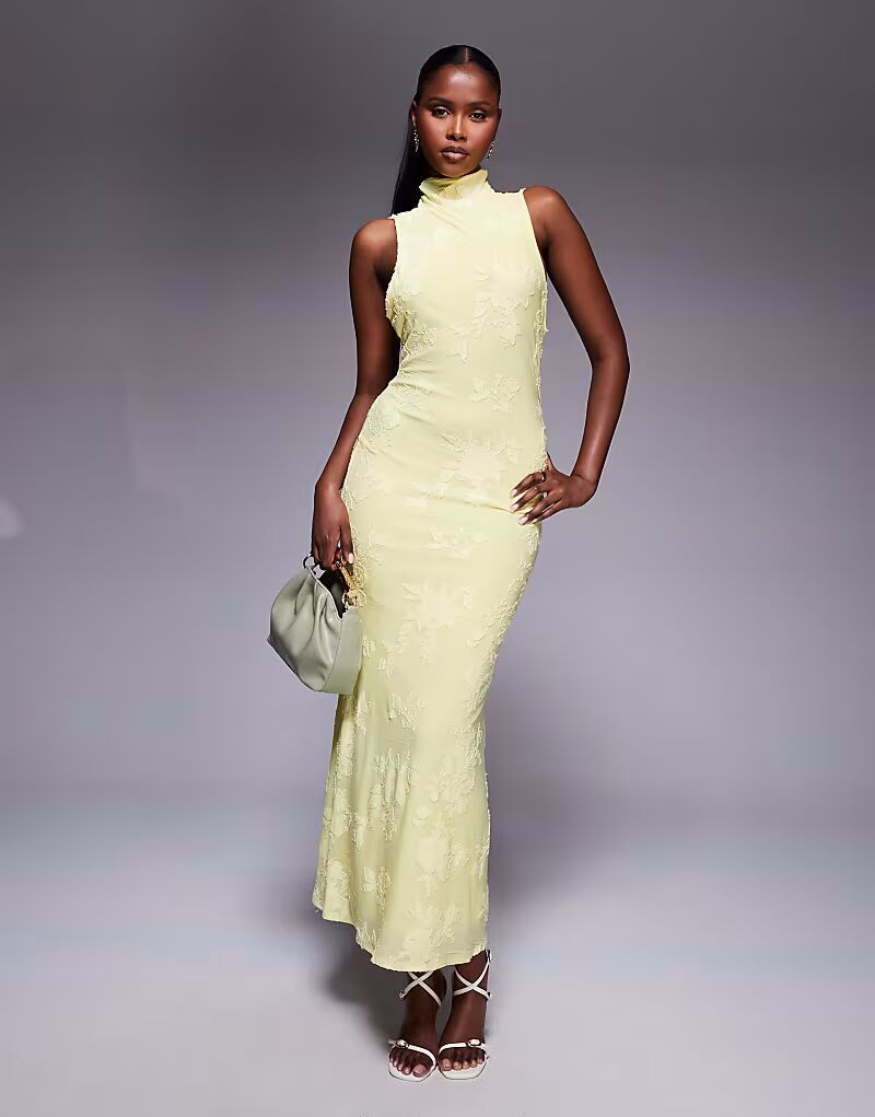 Длинное платье ASOS DESIGN с халтер-воротником, открытой спиной и драпировкой желтого цвета
Длинное платье ASOS DESIGN с халтер-воротником, открытой спиной и драпировкой желтого цвета