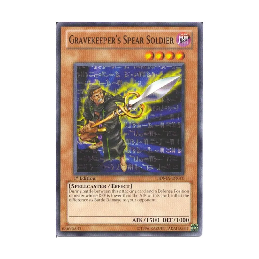 CCG Солдат-копейщик могильщика (обычный), Yu-Gi-Oh - Structure Deck - Marik - Singles
CCG Солдат-копейщик могильщика (обычный), Yu-Gi-Oh - Structure Deck - Marik - Singles