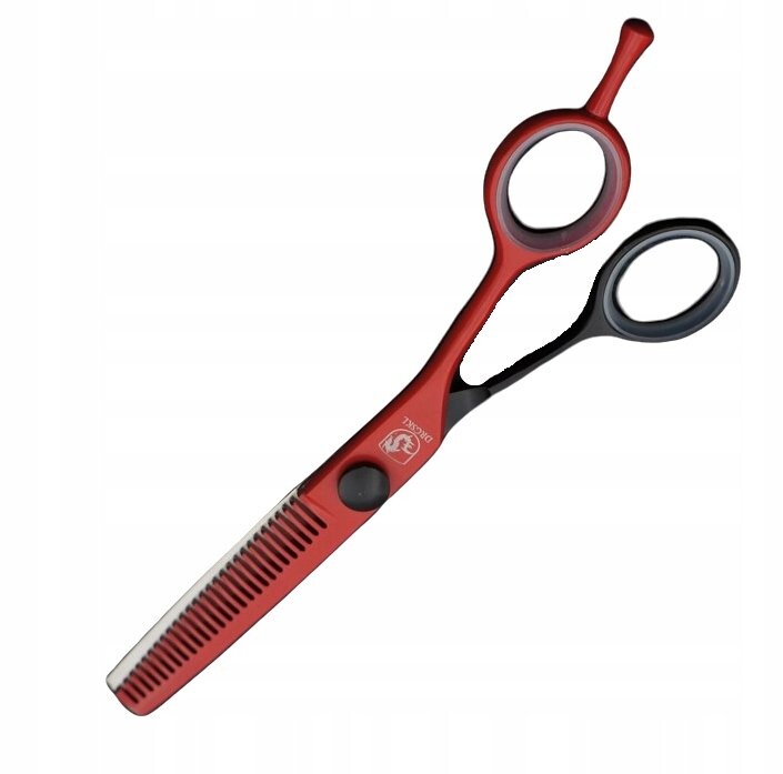 Ножницы филировочные для стрижки 5.5 Черный и красный Calissimo
Ножницы филировочные для стрижки 5.5 Черный и красный Calissimo