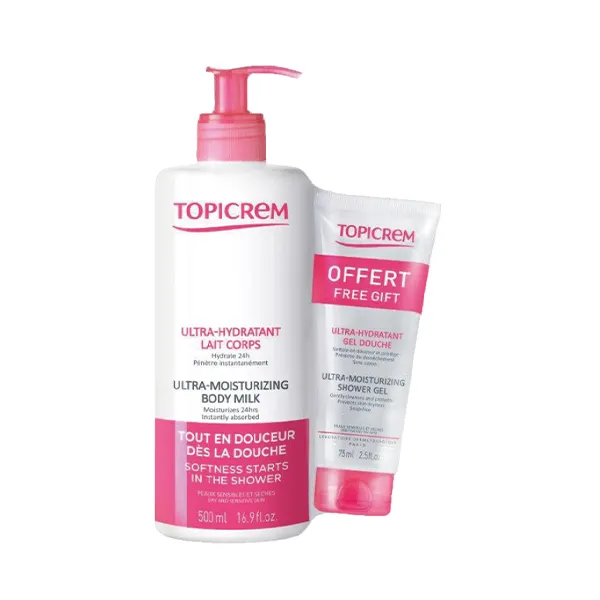 Увлажняющее молочко и гель для душа Pack Leche Ultra-Hidratante + Gel Ducha Topicrem, 2 UD
Увлажняющее молочко и гель для душа Pack Leche Ultra-Hidratante + Gel Ducha Topicrem, 2 UD