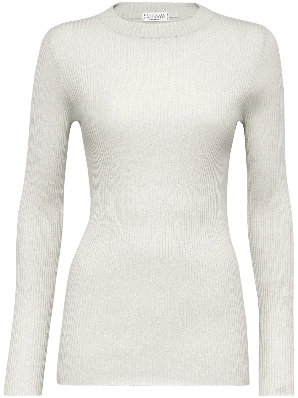 Топ тонкой вязки с длинными рукавами Brunello Cucinelli, нейтральный
Топ тонкой вязки с длинными рукавами Brunello Cucinelli, нейтральный