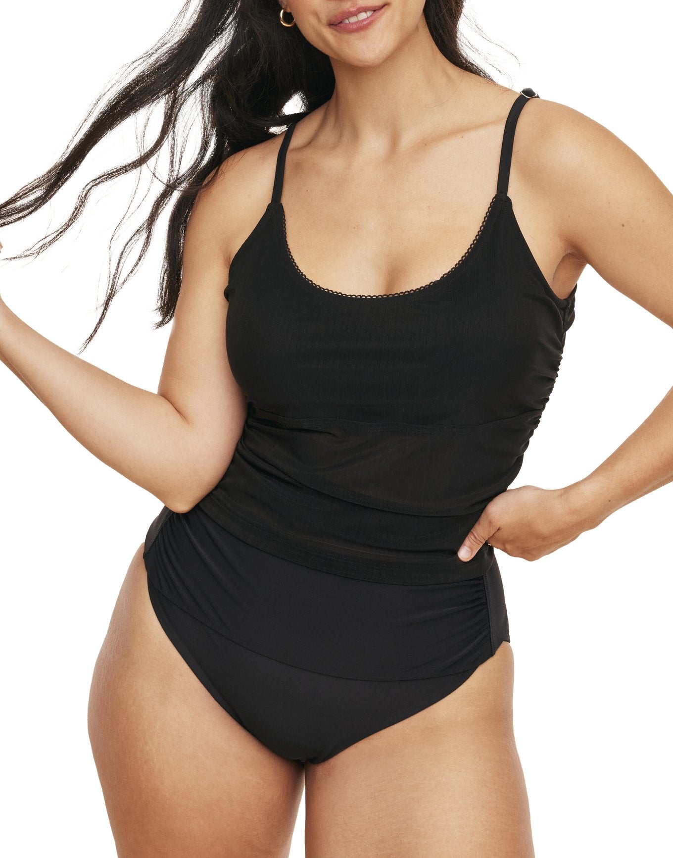 Marseille Женский купальник больших размеров Tankini Top Adore Me, угольно-черный
Marseille Женский купальник больших размеров Tankini Top Adore Me, угольно-черный