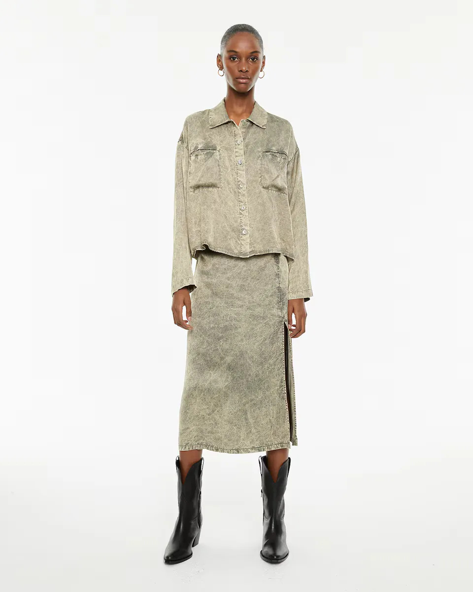 Расклешенная юбка миди с пуговицами System Action, светло-зеленый
Расклешенная юбка миди с пуговицами System Action, светло-зеленый