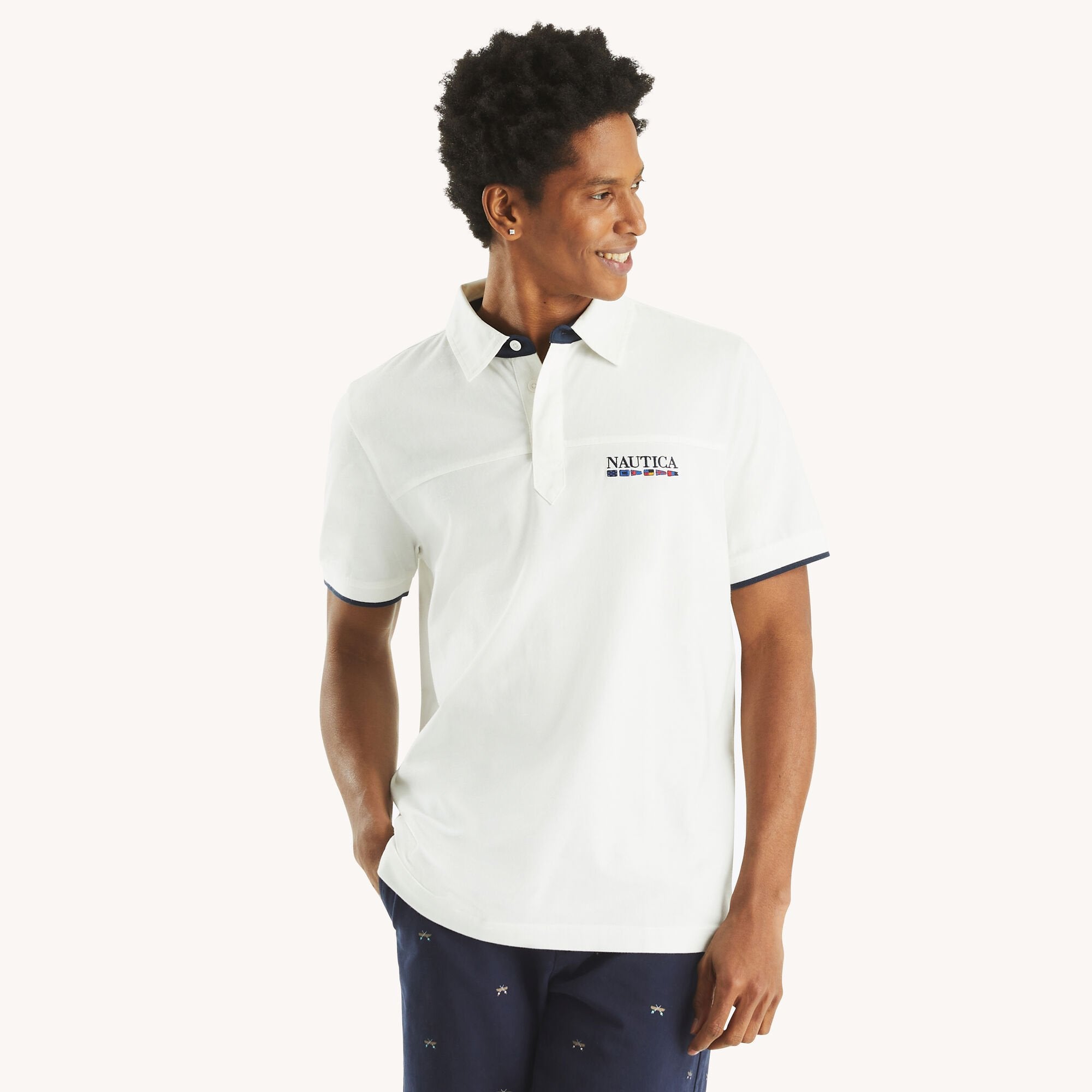 Мужская классическая рубашка-поло Nautica, цвет sail white ns
Мужская классическая рубашка-поло Nautica, цвет sail white ns