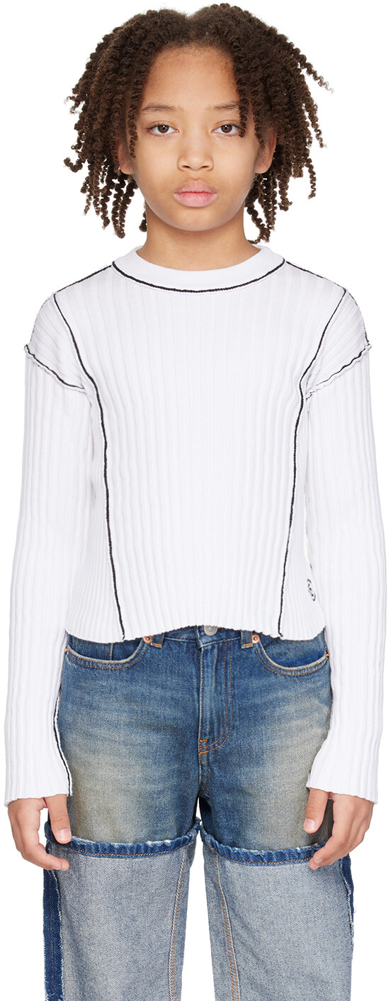 Детский свитер с защемленными швами Mm6 Maison Margiela
Детский свитер с защемленными швами Mm6 Maison Margiela