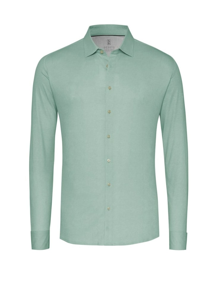 Мужская деловая рубашка с длинными рукавами светло-зеленого цвета. DESOTO
Мужская деловая рубашка с длинными рукавами светло-зеленого цвета. DESOTO