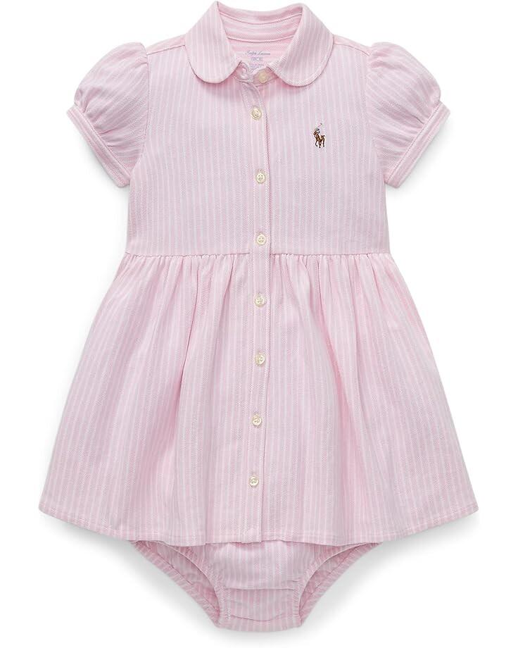 Платье Polo Ralph Lauren Kids Striped Knit Oxford Dress, цвет Carmel Pink/White
Платье Polo Ralph Lauren Kids Striped Knit Oxford Dress, цвет Carmel Pink/White