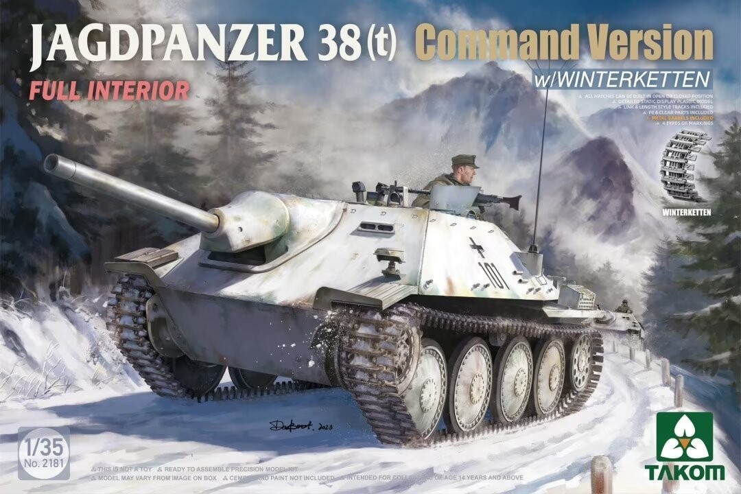 Takom 2181 Jagdpanzer 38(t) Command Version с полным интерьером Winterketten 1/35 Inna marka
Takom 2181 Jagdpanzer 38(t) Command Version с полным интерьером Winterketten 1/35 Inna marka