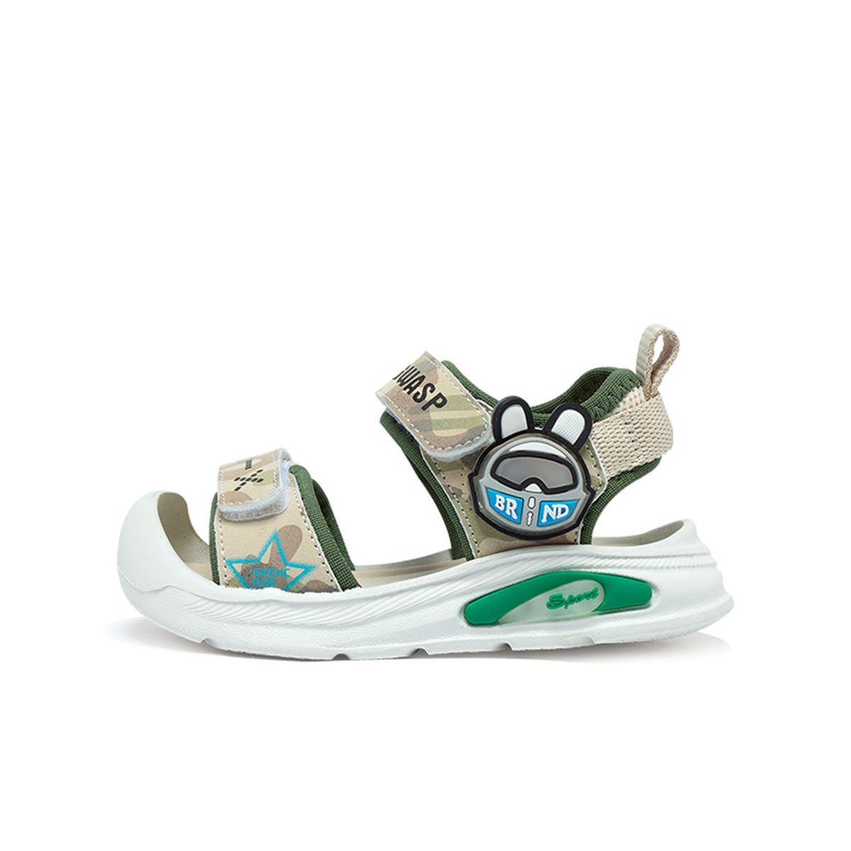 Устойчивые к скольжению, дышащие, легкие, с амортизацией, устойчивые к истиранию, быстросохнущие детские сандалии Kids' BIG WASP, зеленый
Устойчивые к скольжению, дышащие, легкие, с амортизацией, устойчивые к истиранию, быстросохнущие детские сандалии Kids' BIG WASP, зеленый