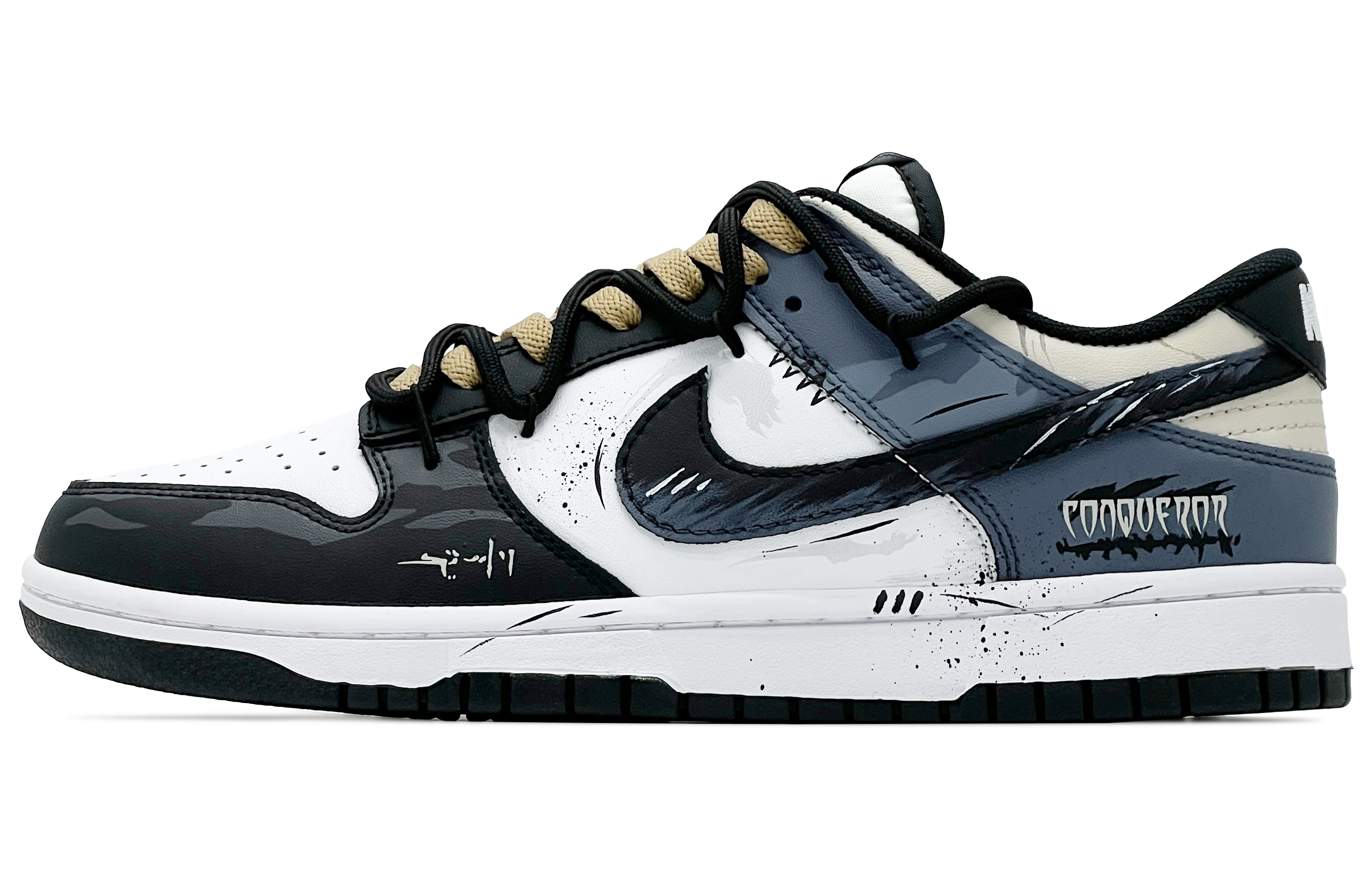 Nike Dunk устойчивые к истиранию низкие скейтерские кроссовки Unisex Black White Blue
Nike Dunk устойчивые к истиранию низкие скейтерские кроссовки Unisex Black White Blue