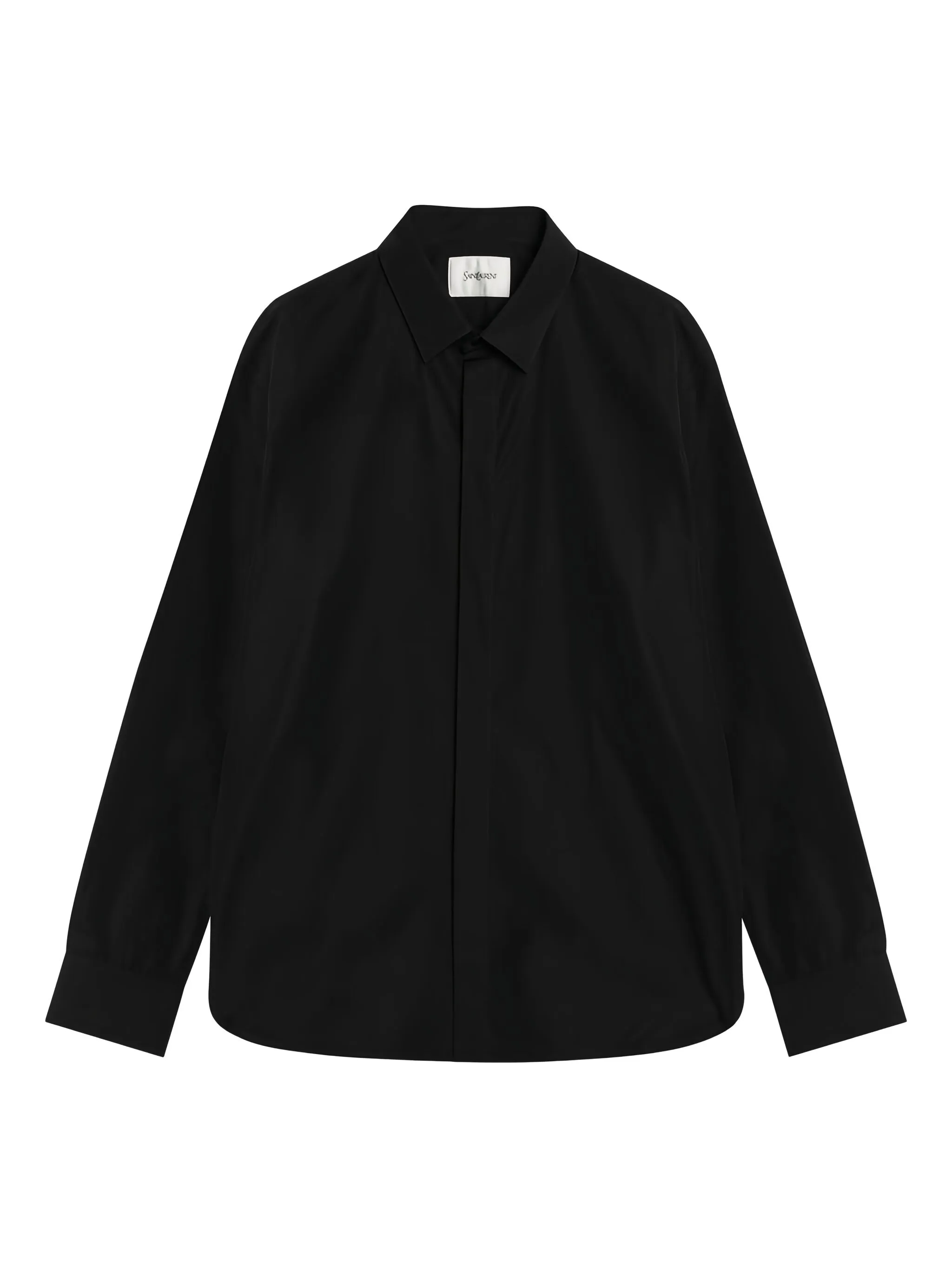 Рубашка на пуговицах Saint Laurent, черный
Рубашка на пуговицах Saint Laurent, черный