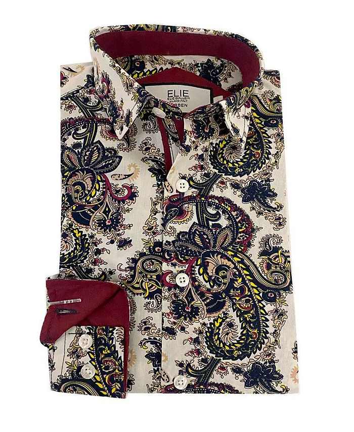 Белая рубашка с коротким рукавом в облегающем крое и узором пейсли для старших мальчиков Elie Balleh, белый
Белая рубашка с коротким рукавом в облегающем крое и узором пейсли для старших мальчиков Elie Balleh, белый