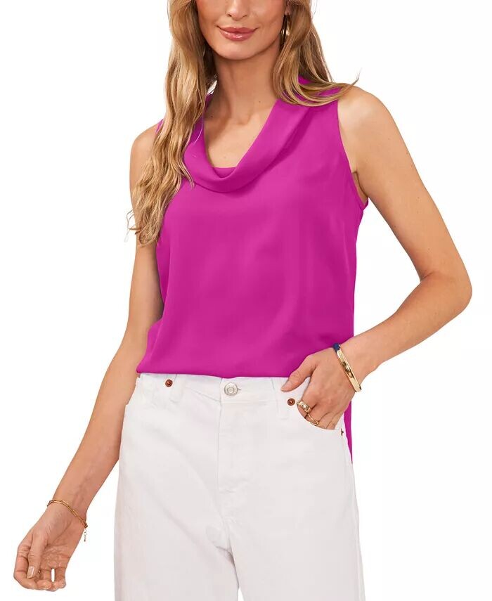 Женский топ с воротником-хомутиком Vince Camuto, фиолетовый
Женский топ с воротником-хомутиком Vince Camuto, фиолетовый