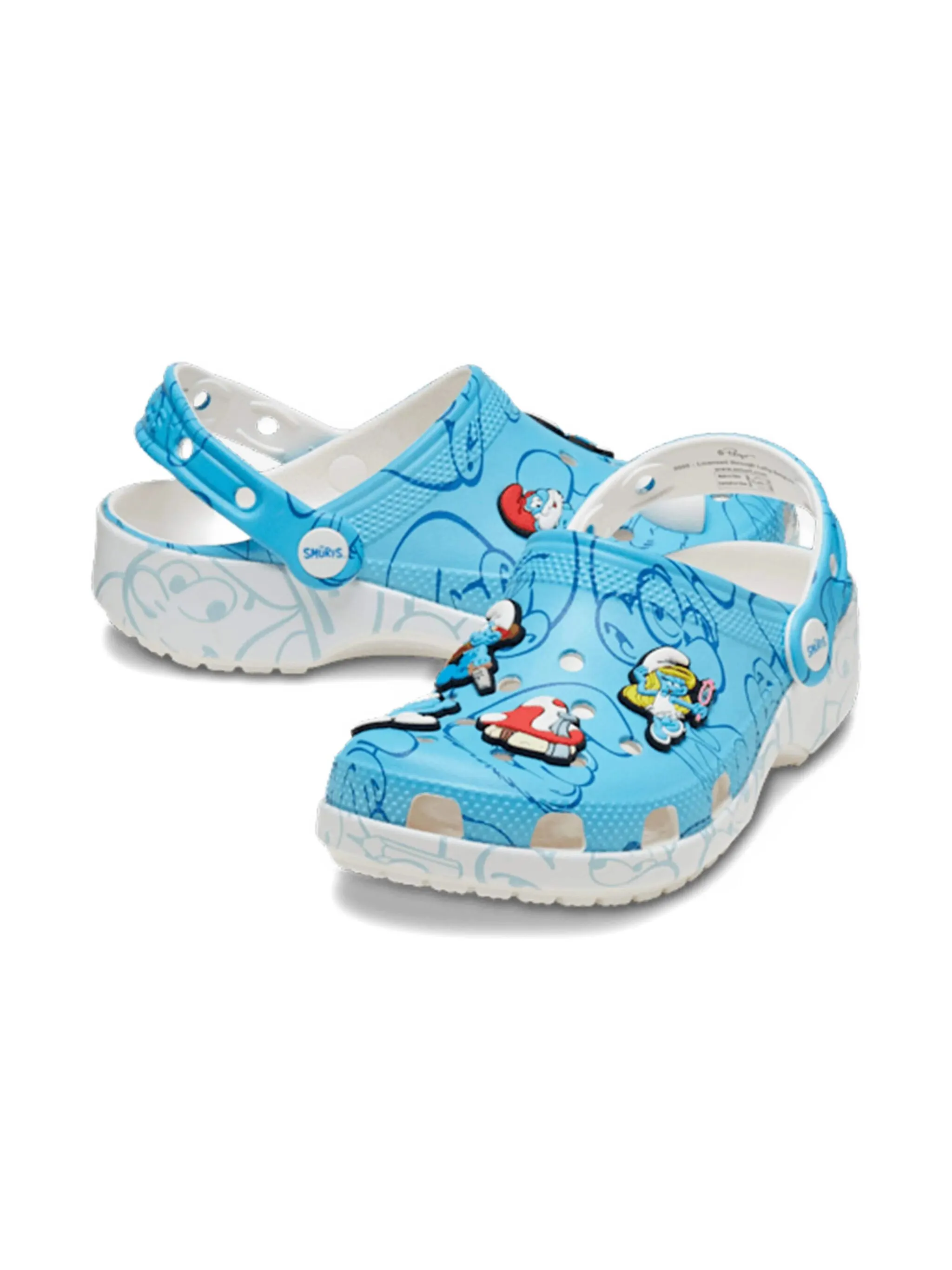 Клоги с принтом из коллаборации со Smurfs Crocs Kids, синий
Клоги с принтом из коллаборации со Smurfs Crocs Kids, синий